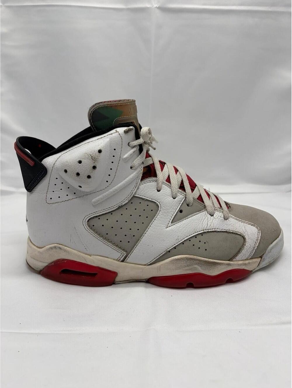 Nike Air Jordan 6 Retro Hare White Red Green Mens Size 10 Sneakers CT8529-062